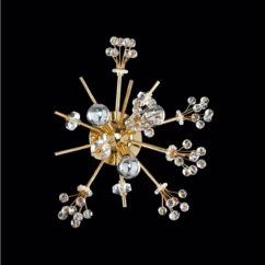 Constellation 3-Light 7" Wall Sconce in 18K Gold