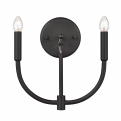 Continuance 2-Light Wall Sconce in Charcoal