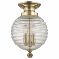Coolidge Ceiling Light in Aged Brass