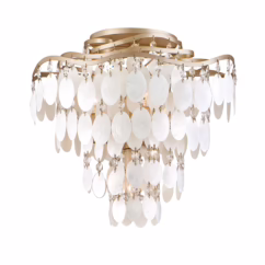 Corbett Dolce 4-Light Ceiling Light in Champagne Leaf