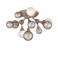 Corbett Element 10-Light Ceiling Light in Vienna Bronze