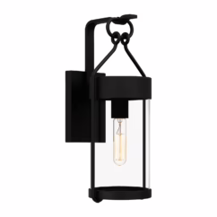 Corbin 1-Light Outdoor Wall Mount in Earth Black