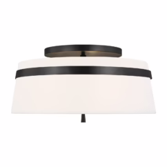Cordtlandt 3-Light Ceiling Light in Aged Iron by Alexa Hampton