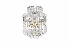 Corona 2-Light Wall Sconce in Chrome