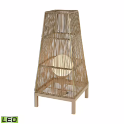 Corsica 1-Light LED Floor Lamp in Beige