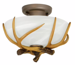 Craftmade Antler Ceiling Light in European Bronze