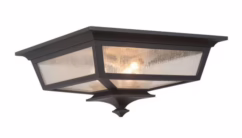 Craftmade Argent Ii 7" Outdoor Ceiling Light in Midnight