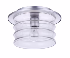 Craftmade Canon Outdoor Ceiling Light in Satin Aluminum