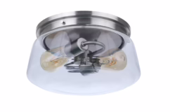 Craftmade Laclede 2-Light Outdoor Ceiling Light in Satin Aluminum