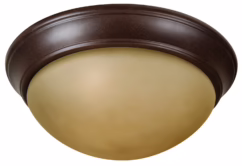 Craftmade Pro Builder Premium 3-Light 15" Ceiling Light in Aged Bronze Textured