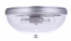 Craftmade Sivo 2-Light Outdoor Ceiling Light in Satin Aluminum