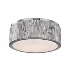 Crispin Ceiling Light in Polished Nickel