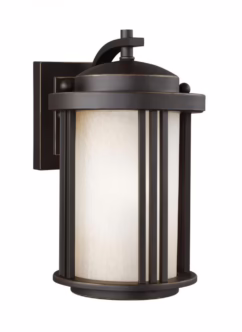 Crowell 10" Outdoor Wall Light in Antique Bronze