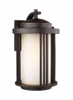 Crowell 15" Outdoor Wall Light in Antique Bronze