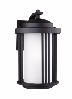 Crowell 15 Outdoor Wall Light in Black