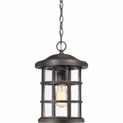 Crusade 1-Light Outdoor Hanging Lantern in Palladian Bronze