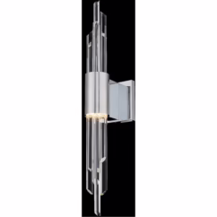 Crystal Lucca Wall Sconce in Polished Chrome