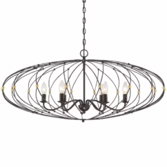 Crystorama Zucca 6-Light Chandelier in English Bronze And Antique Gold