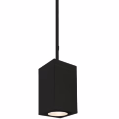 Cube Arch 2700K 1-Light LED Pendant in Black