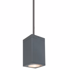 Cube Arch 2700K 1-Light LED Pendant in Graphite