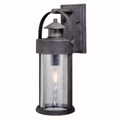 Cumberland 1-Light Motion Sensor Outdoor Wall Light in Rust Iron