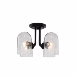 Cupola 4-Light Ceiling Light in Matte Black