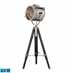 Curzon 1-Light LED Floor Lamp in Chrome