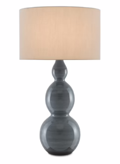 Cymbeline 1-Light Table Lamp in Steel Blue
