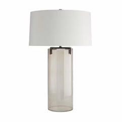 Dale 1-Light Table Lamp in Smoke