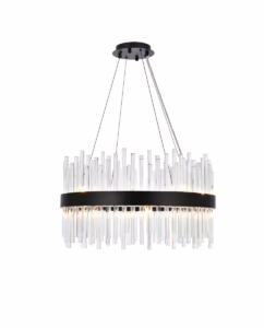 Dallas 16-Light Pendant in Black