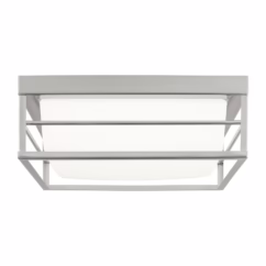 Dearborn 1-Light LED Flushmount Ceiling Light in Brushed Nickel