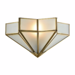 Decostar 1-Light Wall Sconce in Brushed Brass