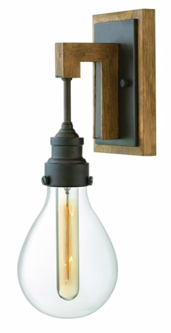 Denton 1-Light Wall Sconce In Industrial Iron