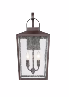 Devens 2-Light Outdoor Wall Sconce in Powder Coated Bronze