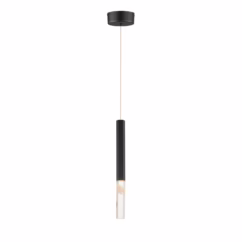 Diaphane 1-Light LED Pendant in Black