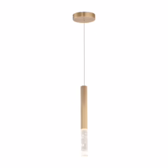 Diaphane 1-Light LED Pendant in Gold