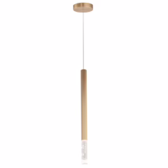 Diaphane 1-Light LED Pendant in Gold