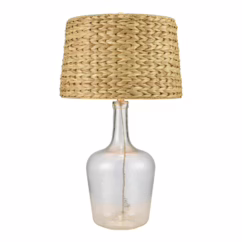 Downpour 1-Light Table Lamp in Clear