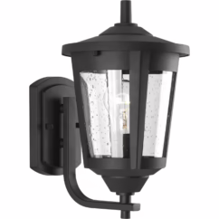 East Haven 1-Light Wall Lantern in Black