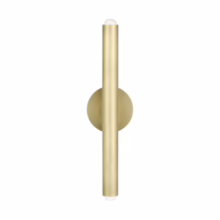 Ebell 1-Light 16.00"H LED Wall Sconce in Natural Brass