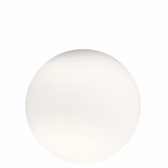 Elan Mates 7.85" Ceiling Light Globe Shape Glass Only in Etched White Opal