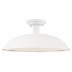 Farmley 1-Light Ceiling Mount in White