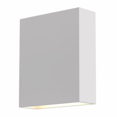 Flat Box™ 2-Light 7" Wall Sconce in Textured White