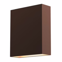 Flat Box™ 7" Wall Sconce in Textured Bronze