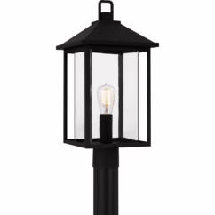 Fletcher 1-Light Outdoor Post Mount in Earth Black