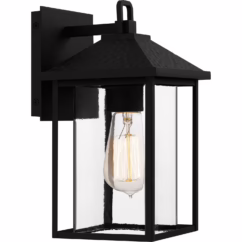 Fletcher 1-Light Outdoor Wall Mount in Earth Black