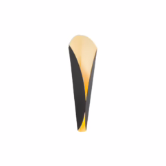 Fleur 1-Light LED Wall Sconce in Bronze with Gold Leaf