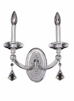 Floridia 2-Light 11" Wall Sconce in Chrome