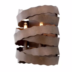 Fulton 2-Light 12" Wall Sconce in Brownstone