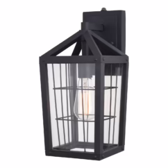 Gage 1-Light Outdoor Wall Mount in Volcanic Black
